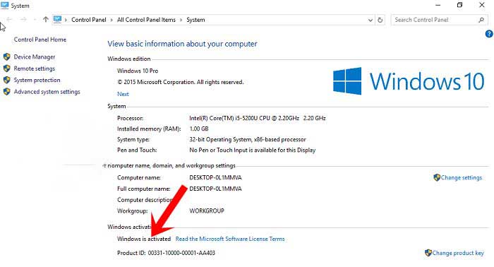 Activate Windows thành công