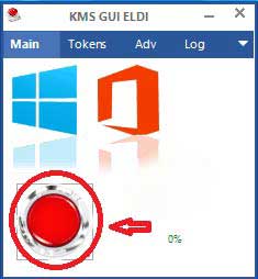Click vào nút màu đỏ để kích hoạt