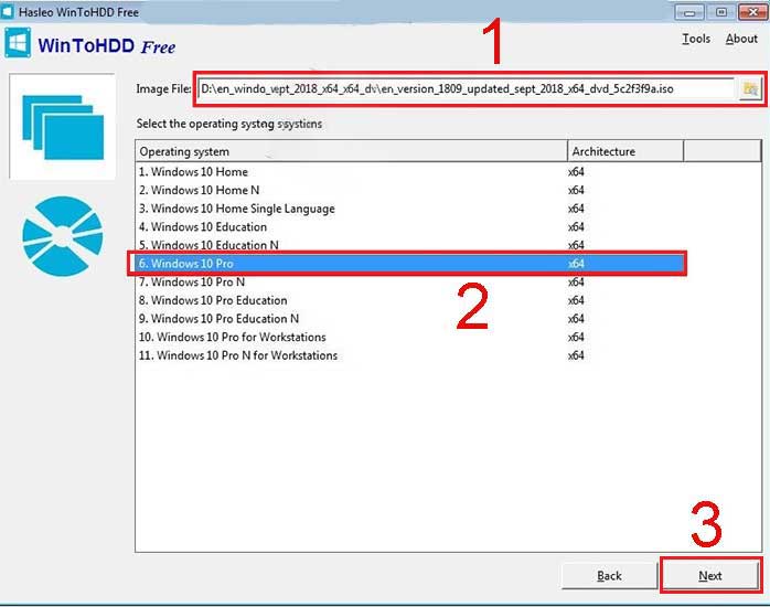 Tiến hành cài Windows 10