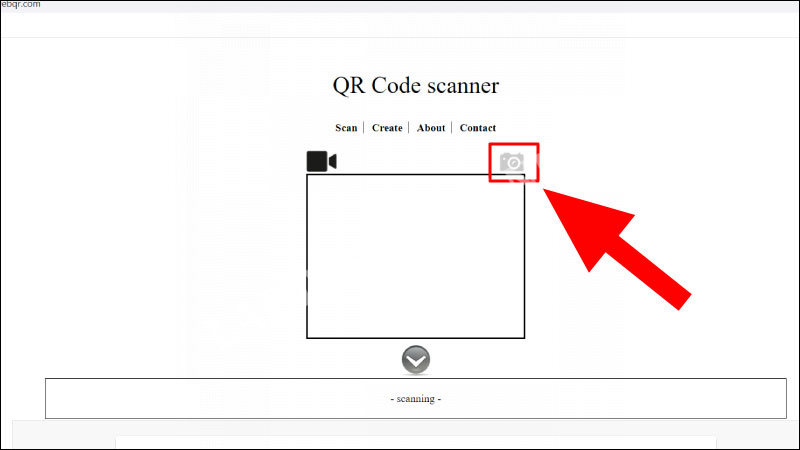 Truy cập vào web QR Code