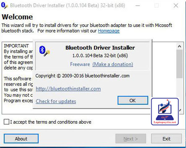 Phần mềm kết nối Bluetooth cho PC qua BlueAuditor